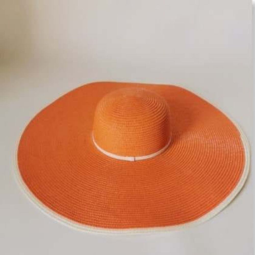 Orange Women Flopper Hat